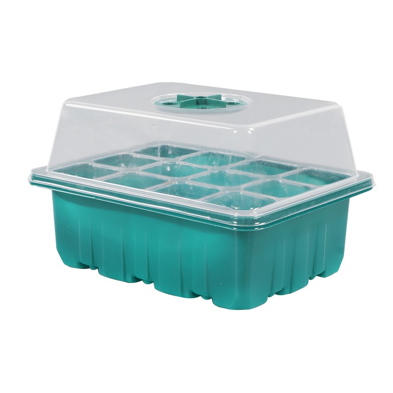10Pcs Seedling Trays 12 Hole Transparent Adjustable Ventilated Seedling Starter