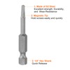 HARFINGTON 5Pcs Square Head Screwdriver Bits SQ1, SQ2, SQ2.7, SQ3,