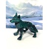 Articulated Wolf 3-D Printed, Small Medium Large Wolf Toy, Black