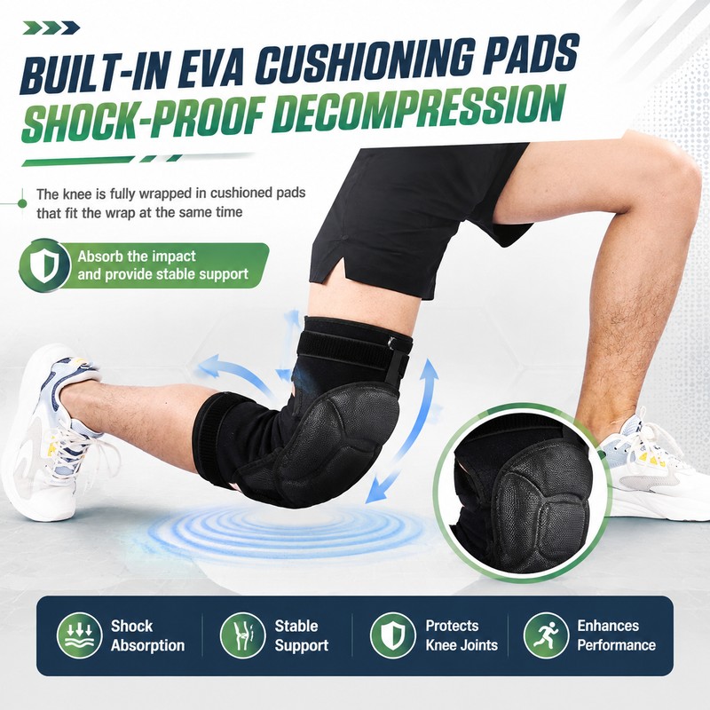 Protective Knee Pads for Volleyball & Sports – Thick Sponge
