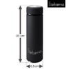 Black Thermal Bottle – Double-Walled with Tea Strainer 0.5 L