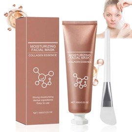 Allony Collagen Night Wrapping Mask, Collagen Mask Peel Off Maske, Kollagen Maske Overnight, Sanfte Reinigung, Erfrischend und Olkontrollierend, 100g