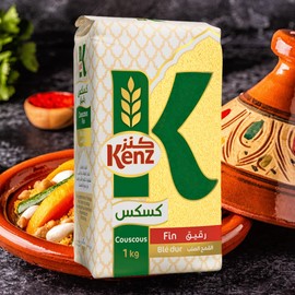 Couscous Kenz Fine - 1kg, Premium Moroccan Couscous, Pantry Staple