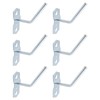 Rannb Pegboard Hooks 3/8" Square Hole Peg Hooks Heavy Duty