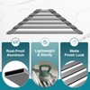 COOL-ANGLE Corner Sink Drying Rack, 16"x9.5" Rust-Proof Aluminum Triangular Dish