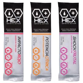 Hex Infinite Action Polvo para Bebida Hidratante 3 en 1