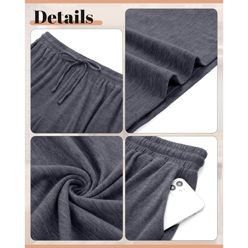 Neer 3 Pack Women's Plus Size Pants with Pockets Ladies