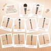 EDTRE Walnut Wood Makeup Brushes, Set of 10, Multifunctional Makeup
