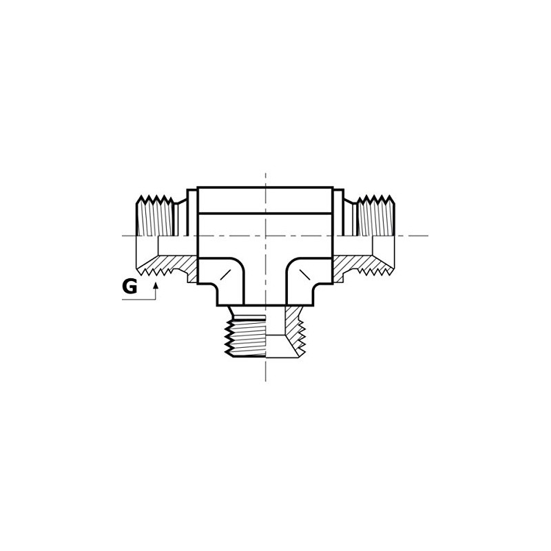 Hydraulic Coupling T Piece 3/8 "