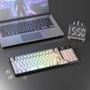 White Clear keycaps, Transparent Keycaps 60 65 75 100 Percent,Crystal