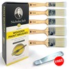Nicholas Jack Professional Paint Brushes Decorating Set 5 Pure Synthetic