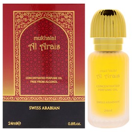 Swiss Arabian Mukhalat Al Arais - Concentrated Perfume Oil - Floral Fruity Gourmand - Mini Perfume For Women and Men - Travel Size - 0.8 oz