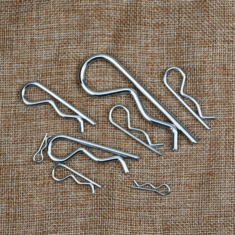 180 Pcs Cotter Pins Assortment Kit, 8 Sizes Stainless Steel