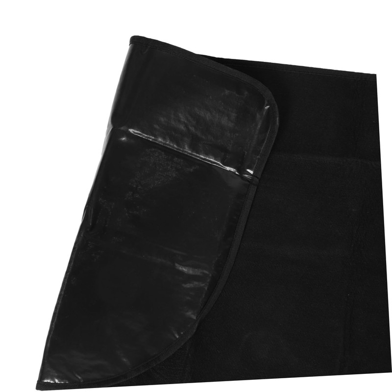 Kisangel Fireproof Half Fireplace Mat Durable Flame Retardant Rug for