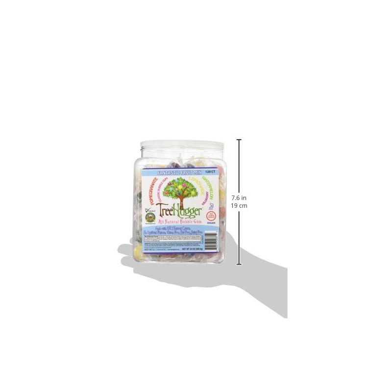 Tree Hugger Bubble Gum, Fantastic Fruit, Natural Flavors, No Artificial