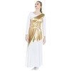 Danzcue Womens Asymmetrical Praise Dance Tunic (Gold, L-XL-Adult)