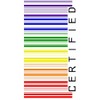 CafePress Certified Rainbow Barcode Side Rectangle Bumper Sticker Car Decal