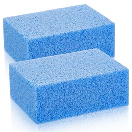Yinder 2 Pcs Pools Tile Pumice Stone for Cleaning Remover for Pool Tile 3.94 x 2.76 x 1.57 Inch Cleaning Pumice Tiles from Swimming Pool Spa Tile (Blue)