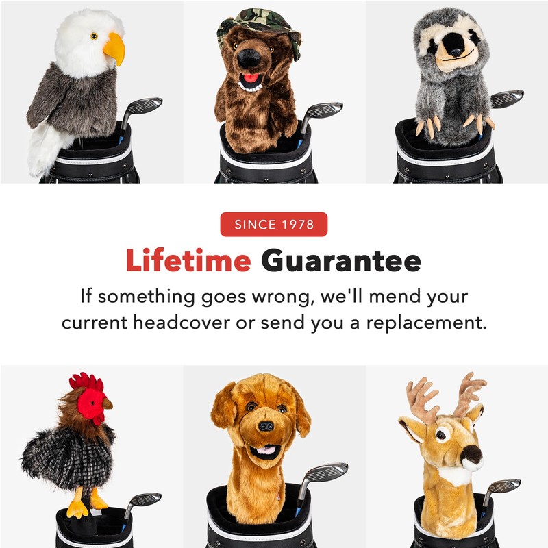 Daphne's Headcovers Golden Retriever Driver Headcover Premium Driver Headcovers Funny