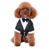 GabeFish Pets Wedding Jackets Suit for Dogs with Bow Tie
