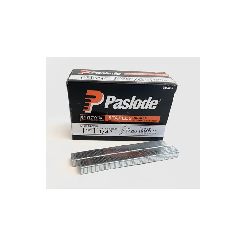 Duo Fast 5008C 20 Gauge Galvanized Staple 1/2-Inch Crown x