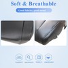 FZJDSD Black Passenger Side Bottom Microfiber Leather Replacement Seat Cover