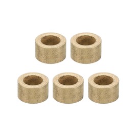 PATIKIL M5 Brass Spacers, 5 Pcs Metal Spacer Brass 5mm ID x 8mm OD x 5mm L Brass Spacers Screw Standoff for 1/5 Inch or M5 Screw