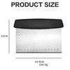 Dough Scraper Cutter with Handle and Measuring Scale for Pizza,
