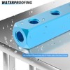 TAILONZ PNEUMATIC 1/4" Blue 6 Way 9 Port Pneumatic Shunt