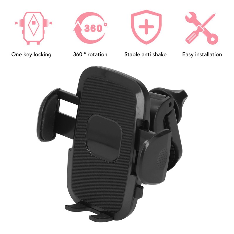 Stroller Phone Holder 360° Rotation Bike Phone Mount Antiskid for