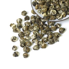 GOARTEA 250g / 8.8oz Supreme Jasmine Pearls Tea Jasmine Tea Loose Leaf Jasmine Green Tea Chinese Jasmine Dragon Pearls Tea