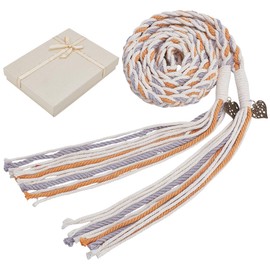 FREEBLOSS Wedding Lasso Rope Box Macrame Wedding Handfasting Cord for Ceremony Wedding Unity Cord for Traditional Bridal Gift