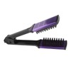 Clamp Flat Brush Double Sided Hair Straightening Artificial Bristle Splint