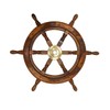 Treasure Gurus Wooden Antique Maritime 24" Captains Shipwheel Ships Wheel