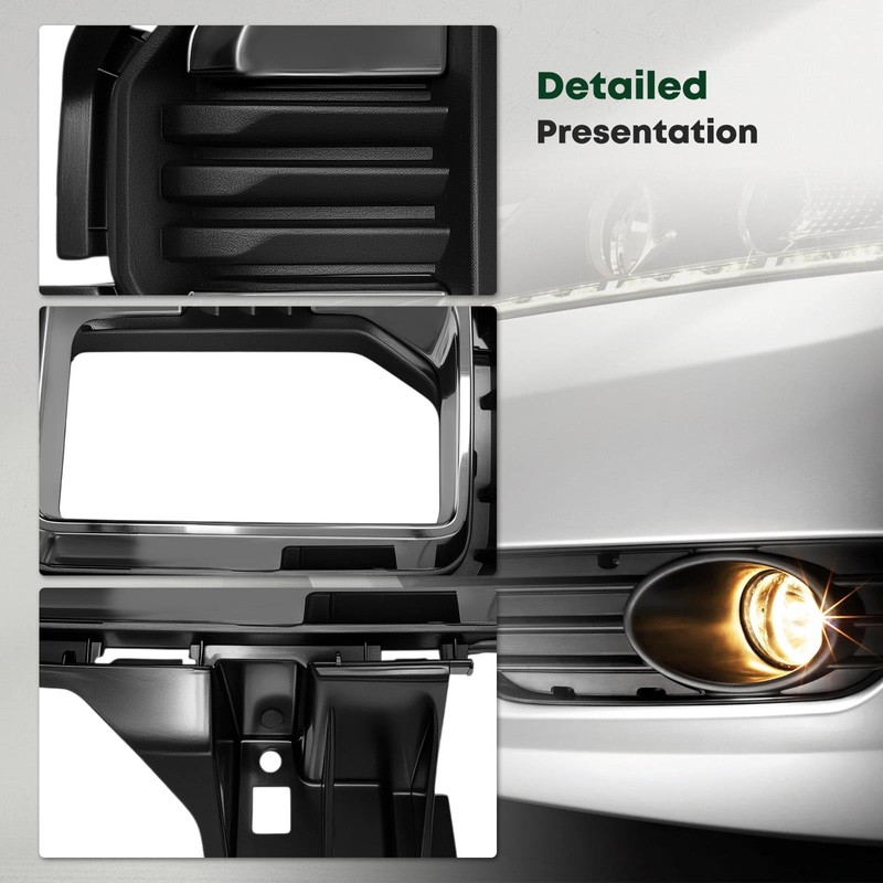 YHTAUTO Fog Light Bezel Fits GMC Canyon 2021-2022 Front Bumper