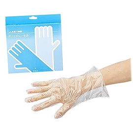 As One Polyethylene Gloves, Thin, L, Pack of 100, Economy