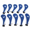 10pcs Golf Iron Head Cover with Number Printing Neoprene Zippered