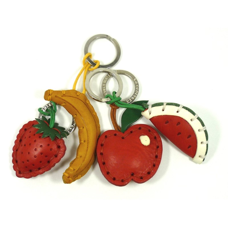 LA CUOIERIA(ラ・クオイエリア) キーホルダー ハンドメイド 本革 イタリア製 サル P307