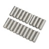 20Pcs M6 Female Thread Coupling Nut Practical Rustproof Stainless Steel