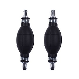 2Pcs Bulb Type Rubber Fuel Transfer Vacuum Fuel Line One Way Fuel Valve Fuel Pump Line Hose Hand Primer Gasoline Petrol Diesel Pump For Marine Boat 6mm 9001080A (1/2)