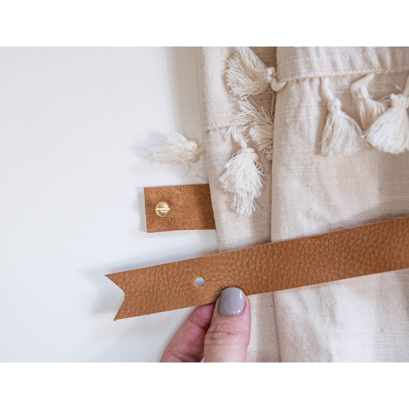 KEYAIIRA - Leather Curtain Tie Back - minimal curtain holdbacks,