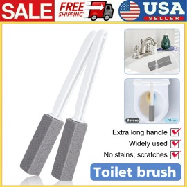 US 2PC/Pack Pumice Stone for Cleaning, Pumie Scouring Stick with Handle, Pumice