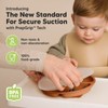 KeaBabies Suction Plates with Lids for Baby, 3pk 100% Silicone