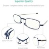 sevenplus 3 Pack Reading Glasses Blue Light Blocking, Anti UV