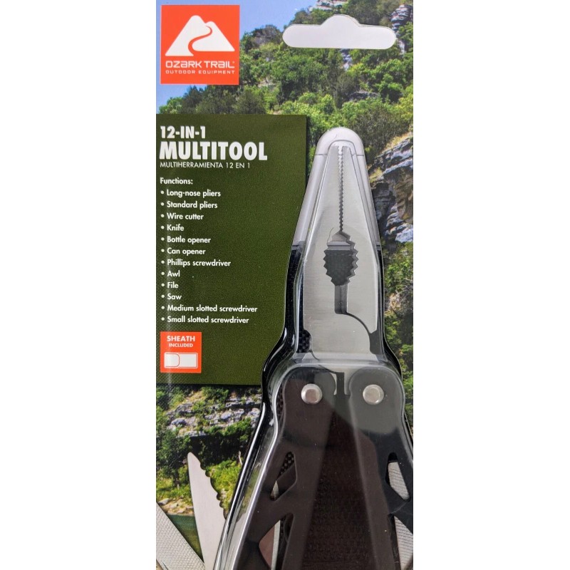 Ozark Trail 12 in 1 Multi Tool Black - NEW