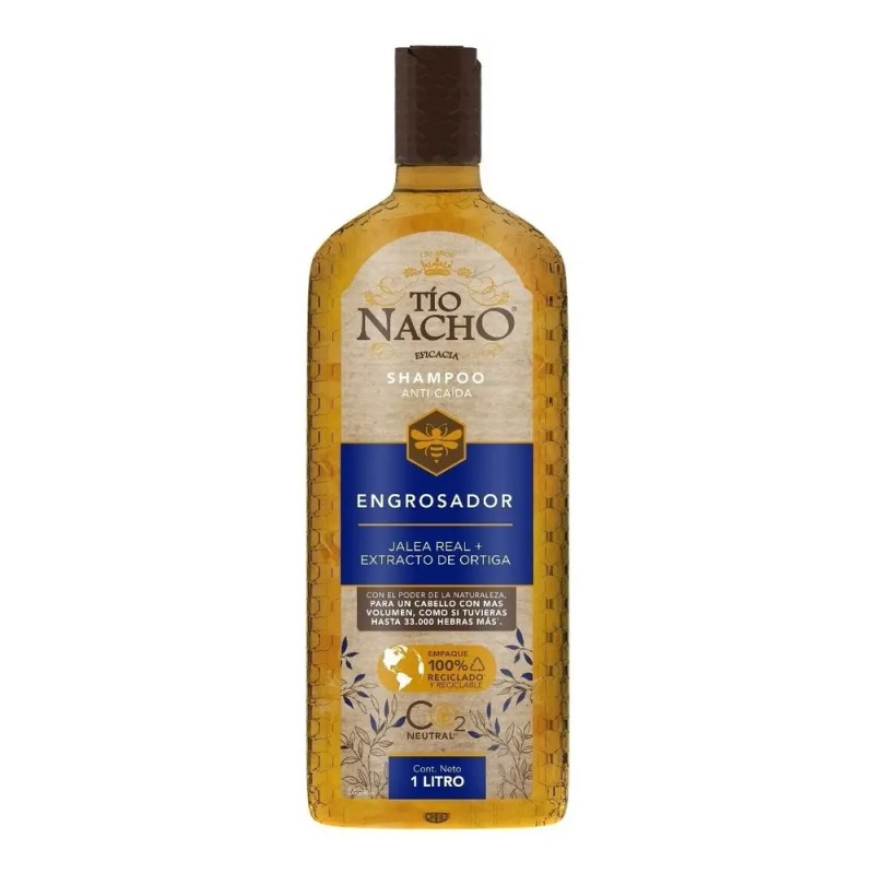 Shampoo Tío Nacho Sistema Engrosador 1l Cabello Frágil