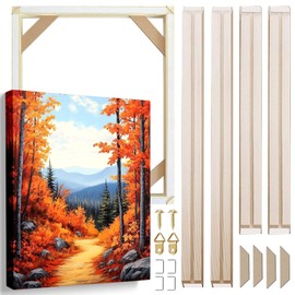 B.B.F MAKE Canvas Stretcher Bars 24x44 Inch Canvas Frames Kit, Sturdy Wood DIY Stretcher Bars for Oil Painting, Poster, Picture & Paint by Numbers, Gallery Wrap Wall Arts Supply Office Home Decor