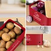Dekosilave Kitchen Vegetable Storage Set of 3, Metal Onion Garlic