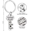 WZHENAINI Husband Valentines Day Gifts for Him, Funny Husband Keychain