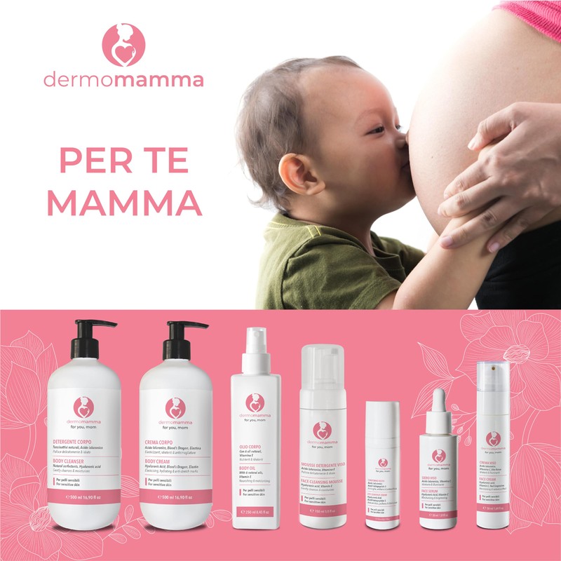 DERMOMAMMA Gesichtsserum - mit Hyaluronsäure - Vitamin C - Anti-Falten